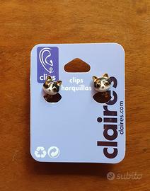 Orecchini Gatto con clip Claire’s