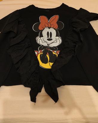 Felpa nera con Minnie 