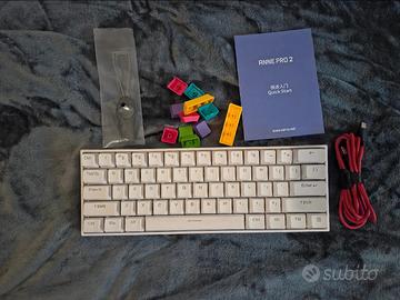 Tastiera meccanica 60% Anne pro 2, bianca