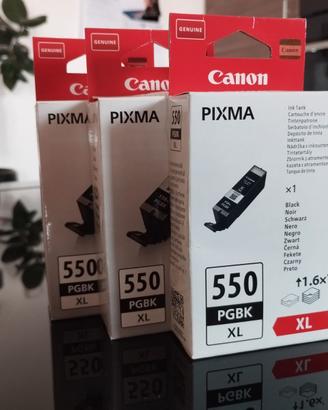 3x Cartuccia originale Canon PGI-550XL Nero