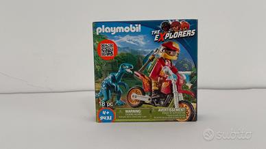 Playmobil 9431 THE EXPLORERS Moto cross e  raptor