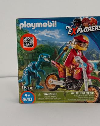 Playmobil 9431 THE EXPLORERS Moto cross e  raptor