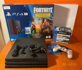 PS4 PRO 1TB completa in Box + Giochi