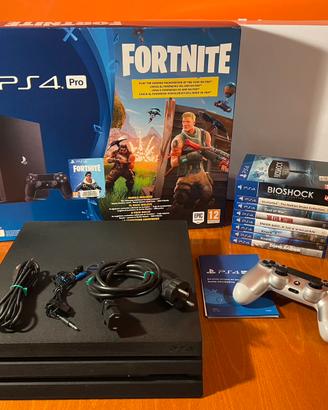PS4 PRO 1TB completa in Box + Giochi