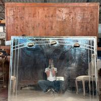 Specchio vintage con luci