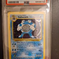 Poliwrath holo psa 8 carta pokemon set base