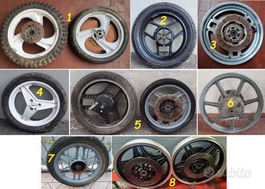 Cerchioni moto epoca italiane e giapponesi