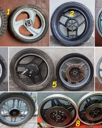 Cerchioni moto epoca italiane e giapponesi