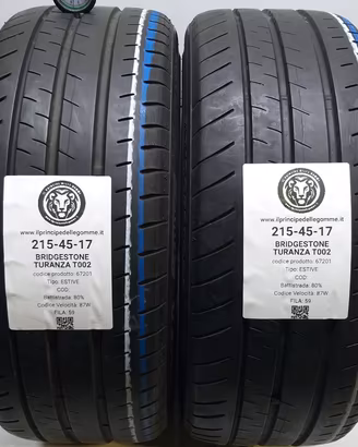 2 GOMME 215 45 17 BRIDGESTONE A67201