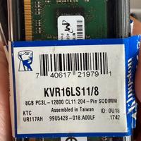 Kit RAM 16GB (2x8GB) Kingston DDR3L 1600MHz SODIMM