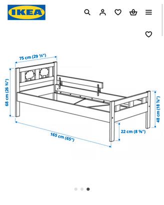 Letto IKEA KRITTER 70x160 cm con materasso