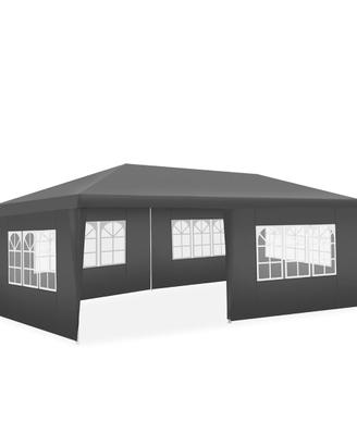 Gazebo 3x6 m o 3x3 impermeabile con 5 pannelli
