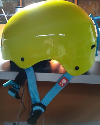 Casco sci snow RED-TRACE II + Cuffie integrate