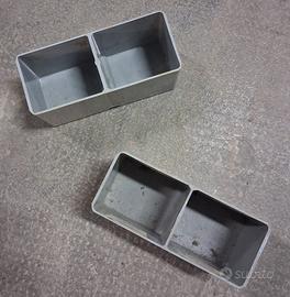 Vaschette porta minuterie a 2 scomparti. 