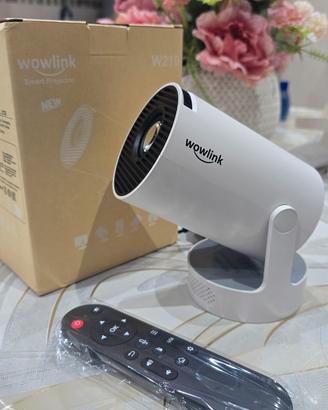 Proiettore Portatile Full HD 1080P - Bianco Perla