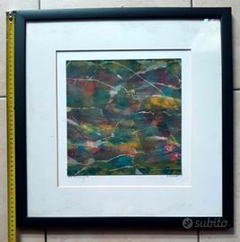 Stampa colorata con cornice 50x50