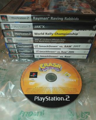 Lotto Videogiochi PS2: Rayman, Jak X, WRC, WWE