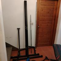 rack squot trazioni + panca piana regolabile