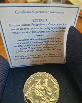 Medaglia commemorativa Bicentenario Carabinieri