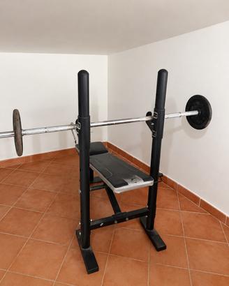 Panca palestra con bianciere