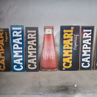 Collezione targhe campari rip. effetto vintage