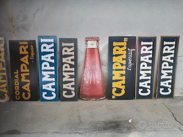 Collezione targhe campari rip. effetto vintage