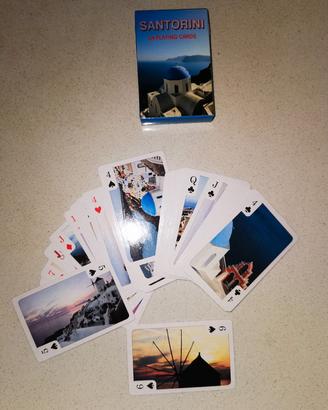 Carte da gioco poker Santorini illustrate