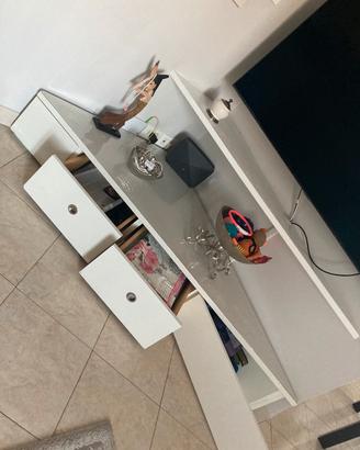 Mobile TV / Soggiorno angolare in legno con casset