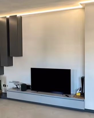 Mobile soggiorno su misura 320cm con pensili