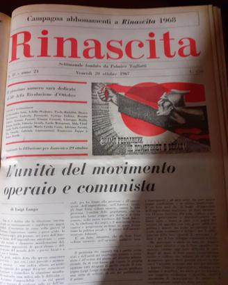 Numeri  rivista Rinascita rilegate