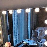 specchio trucco estetista con 2 barre luci a LED