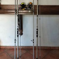coppia canne surf più mulinelli