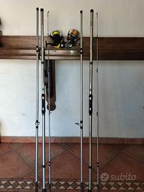 coppia canne surf più mulinelli