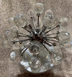 Lampadario con sfere di cristallo