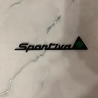 Logo badge stemma sportiva alfa romeo quadrifoglio