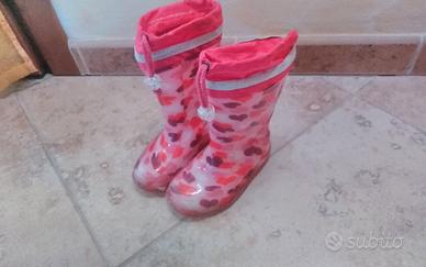 Stivaletti fantasia cuoricini e brillantini n. 24