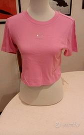 Adidas - T-Shirt Modello Cropped  - Small