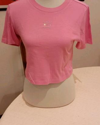 Adidas - T-Shirt Modello Cropped  - Small