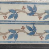 Decori foglia blu in gres porcellanato Nuovi 