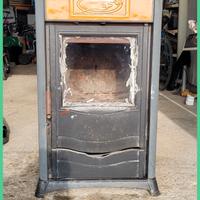 Stufa Rossella ghisa per combustione legna