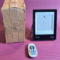 2 Faretti LED RGBW 100w telecomando