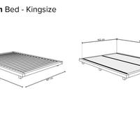 Letto Giapponese in legno con doghe+TATAMI