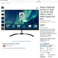 Monitor Philips 276E8VJSB Monitor 27’’ (68,6cm)