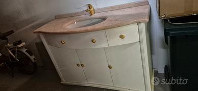 mobile bagno piano in marmo