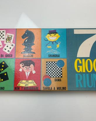 Gioco vintage "7 Giochi Riuniti" Editrice Giochi