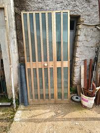 portoncino in alluminio con vetro