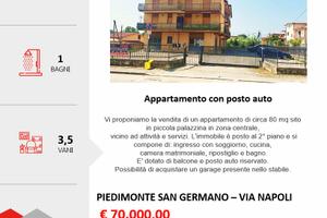 Appartamento 8O mq in centro