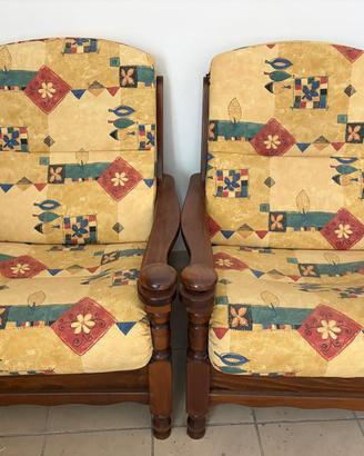 Poltrone legno massello