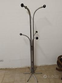 Attaccapanni vintage anni ’70 in metallo cromato