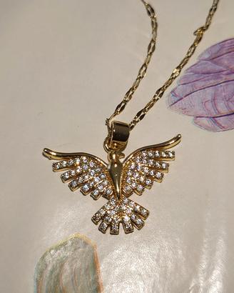 Collana Amuleto Colomba della Pace Protezione 